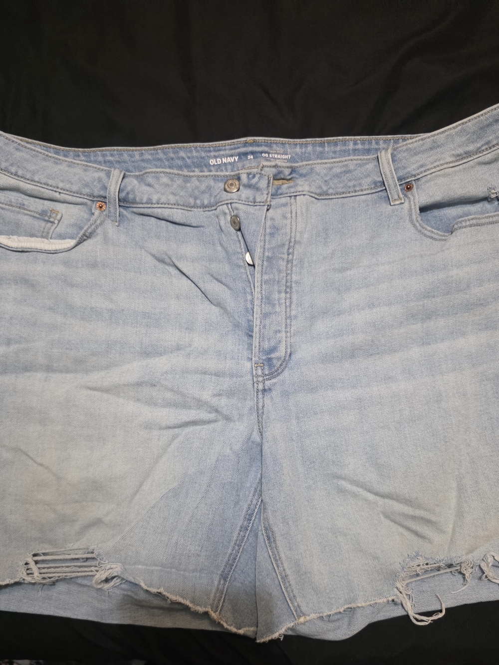 Old Navy Light Blue Distressed Women's Denim Shorts